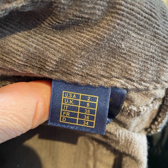 Brooks Brothers Mini Skirt Corduroy Brown Straight Skirt Size 2 - Picture 6 of 9